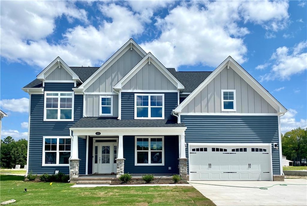 Similar Home Previously Built Showing Opt Columns & Front Door