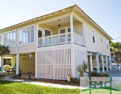 Exterior Front. True Tybee beach cottage with uniq