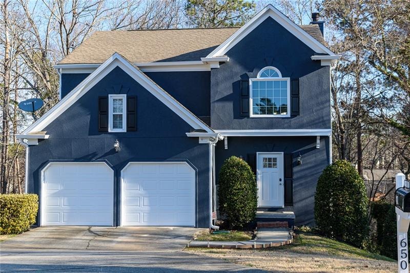 650 Rosedown sits at the end of a Cul-de-Sac.  The