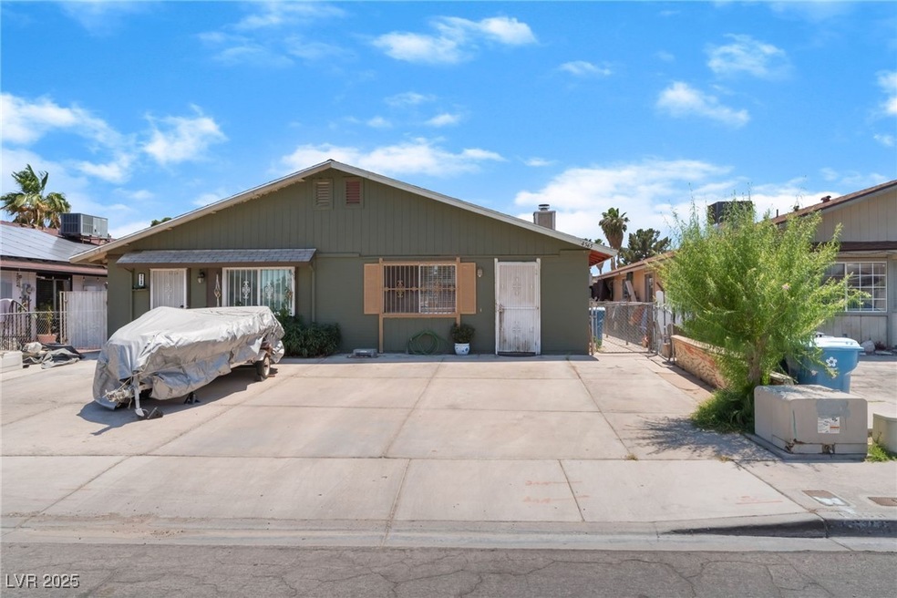 Single story home with central air condition unit