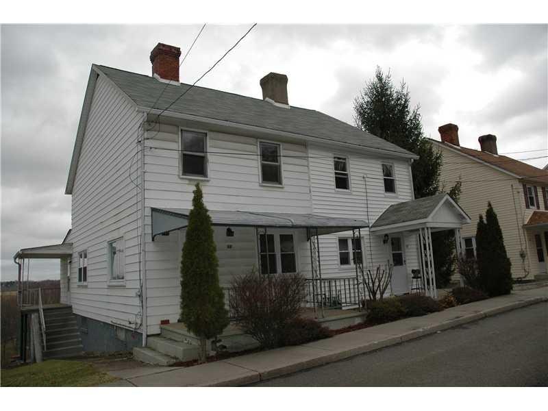 Exterior Front. 17 Maple is on the left