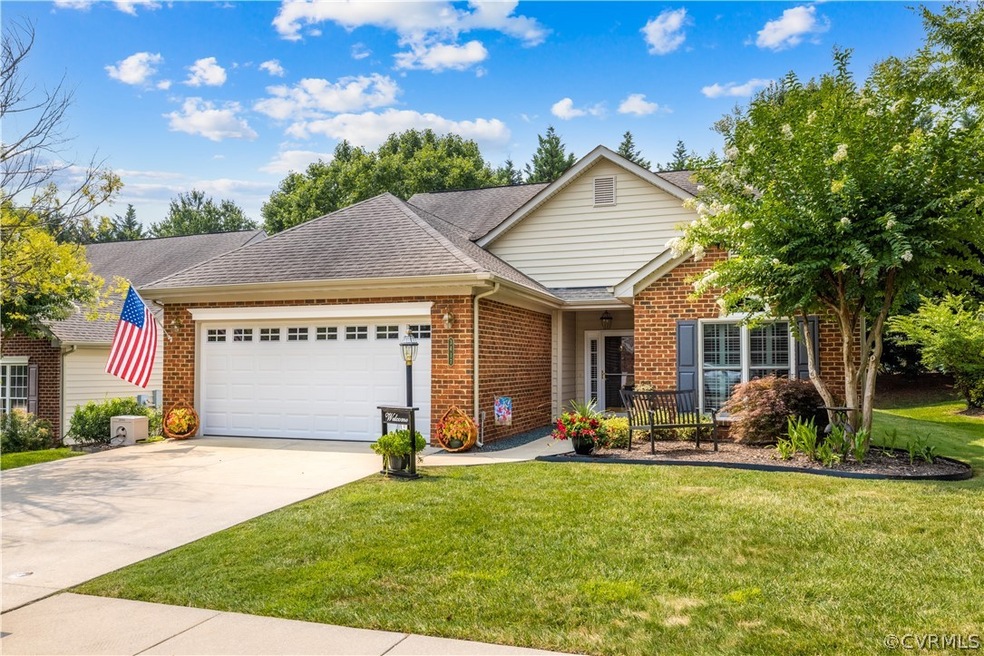 Direct entrance to two car garage, recessed covere