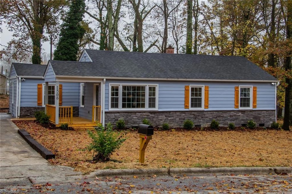 New Stone added to vinyl siding.  Newly planted shrubs and newly seeded grass in front and back yard.  Exterior automatic lights in front and back of home.