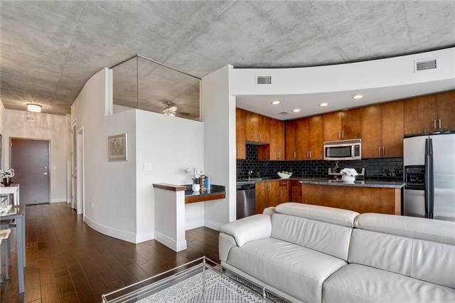 This unit has an actual walled off bedroom