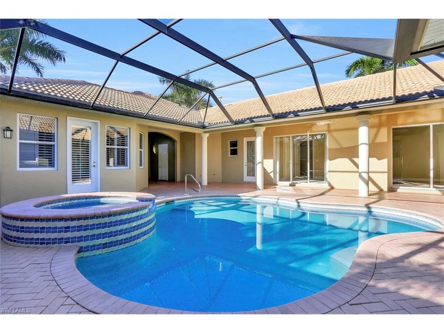 Courtyard, pool and spa