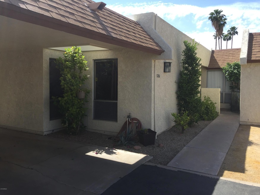 front of Townhome