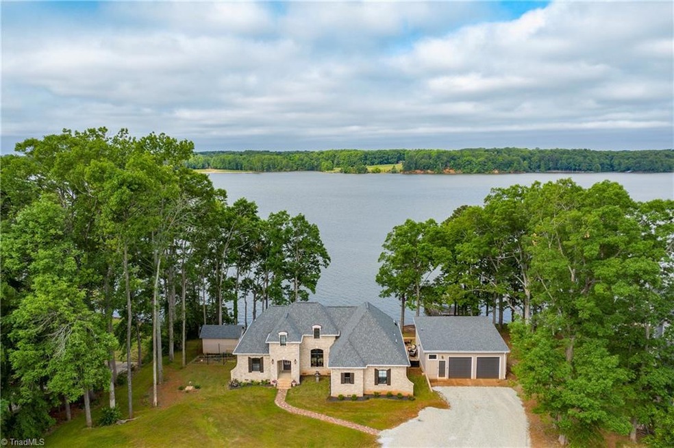 Extremely Rare Almost New Brick Home On The Main Channel Of High Rock Lake