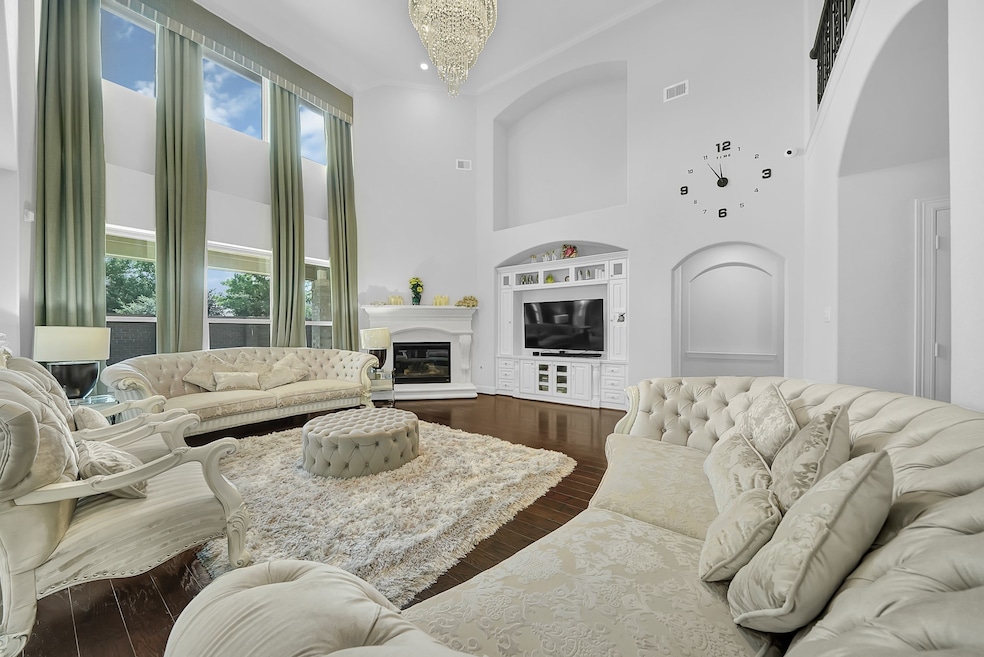 Stunning Living Room with expansive high-ceilings!