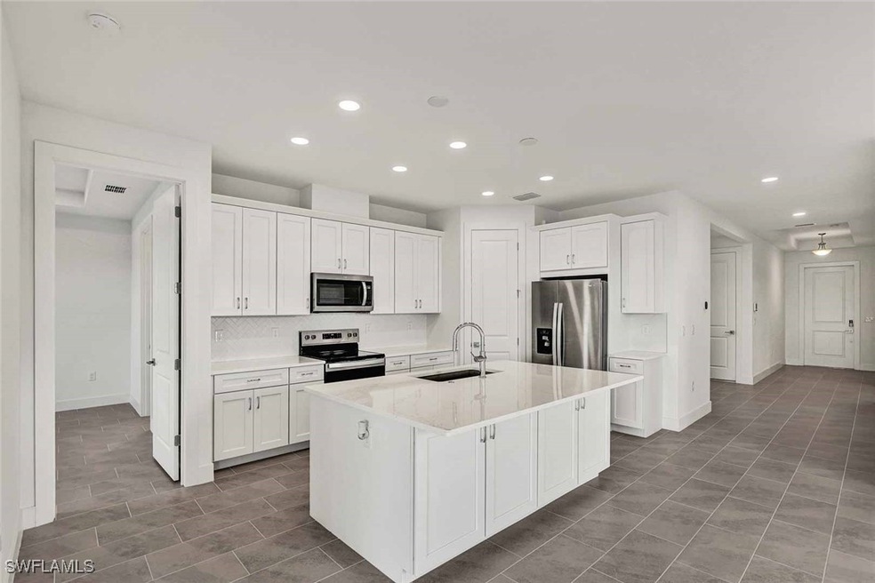 Open-concept kitchen and great room living area
