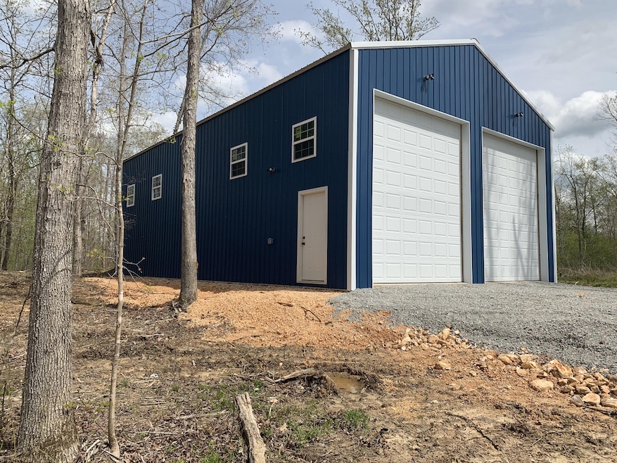 Pedestrian door on the side.