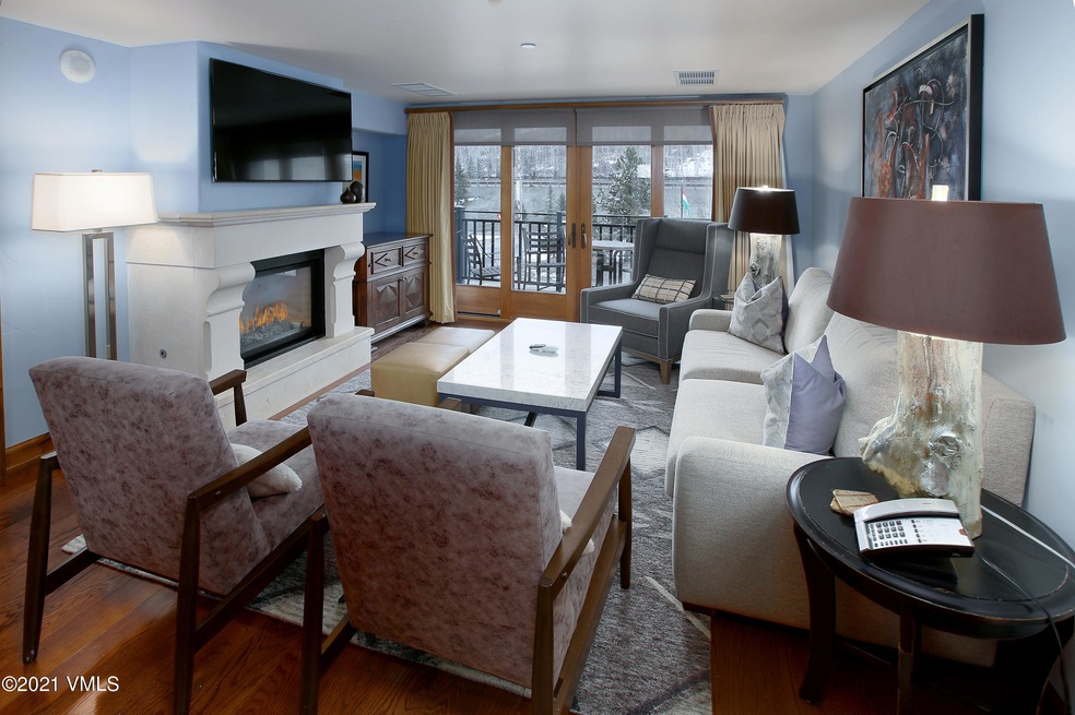Living Room in unit A
