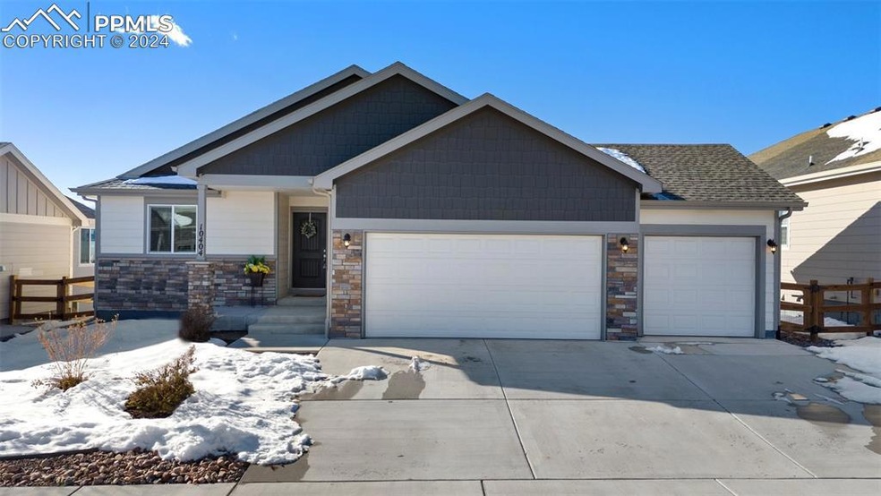 3 car garage and easy to maintain landscaping.