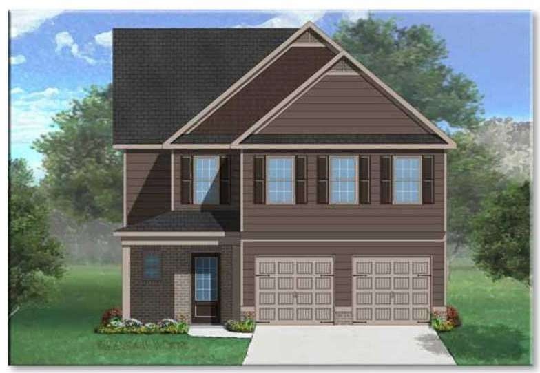 Exterior Front. Builder Rendering