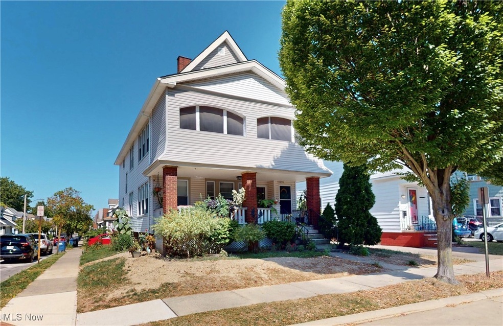 View of front of house featuring covered porch