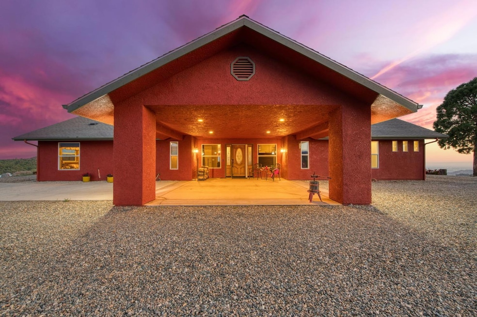 Front of home showing spacious Portico over the front porch