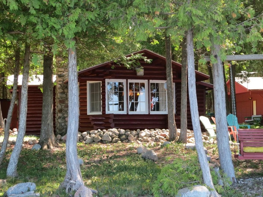 Log Cabin on Lake Michigan