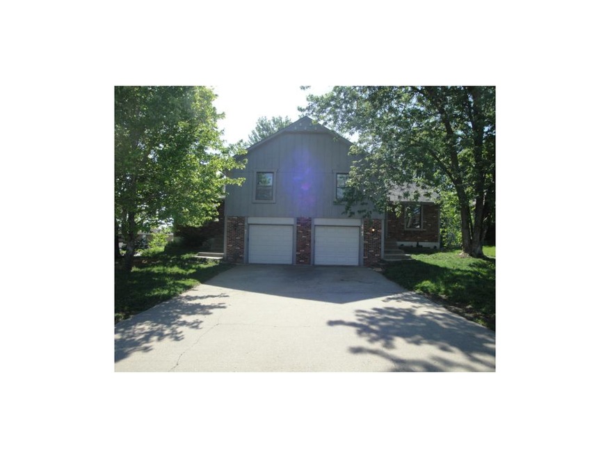 Front of Duplex - sits on the corner.  Right side 
