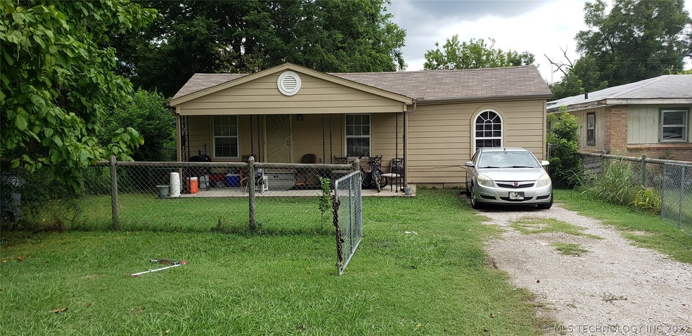 Front of 2523 E 29th Pl N. Tulsa, Ok 74110