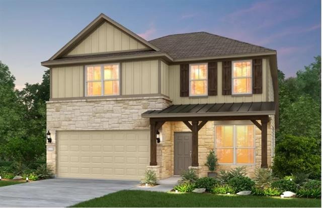 Pulte Homes, Hamilton elevation F, rendering