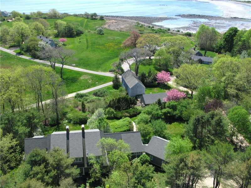 Aerial View. Set on 2.44 acres, this...