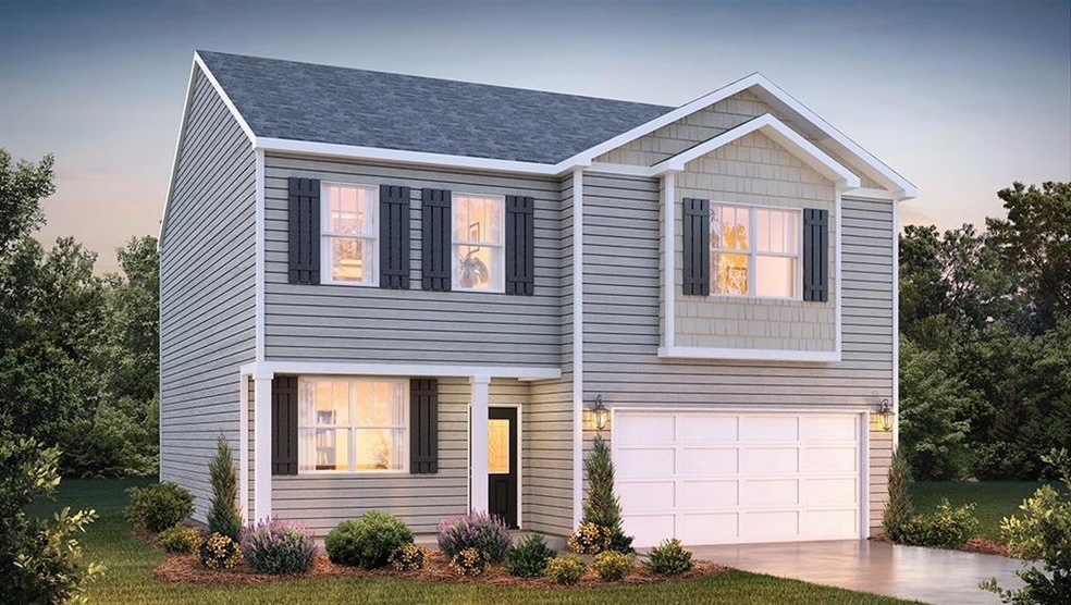 View of front of house featuring a garage
