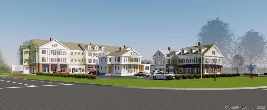 Rendering of final complex. This apartment is in the building on the right and on the second floor.