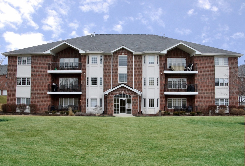 This is the front of the building. Unit balcony is