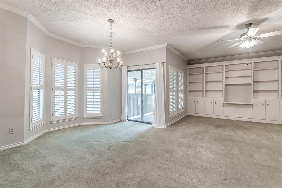Lovely open concept living space - plantation shut