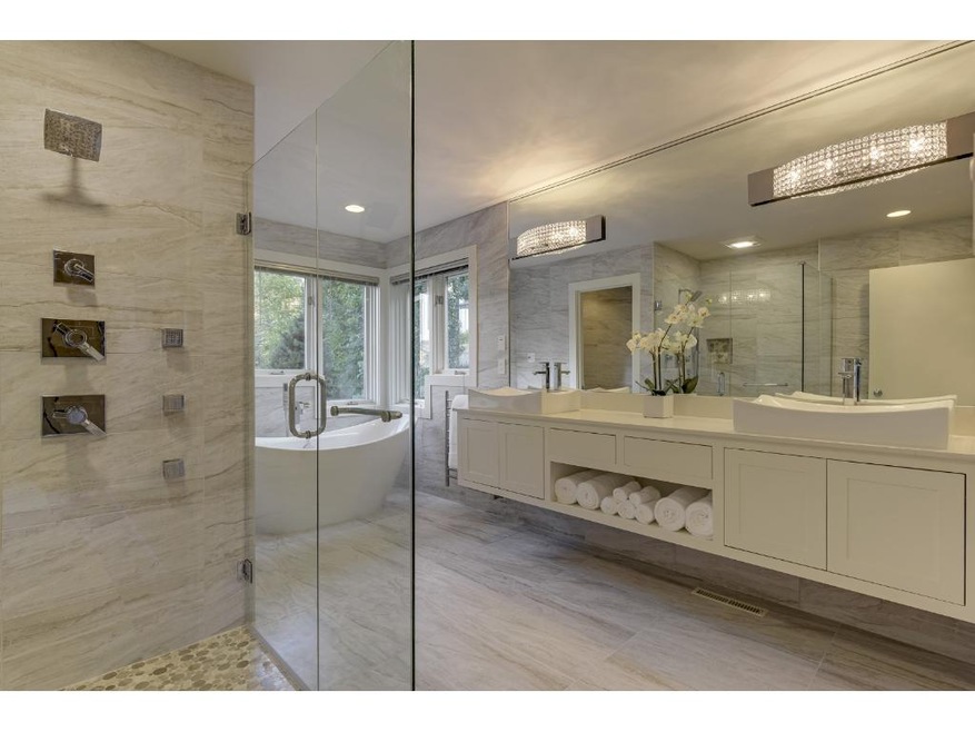 An incredible, new, master bath was just completed