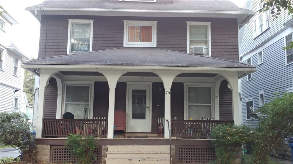 Front porch belongs to 1st floor apartment tenant.