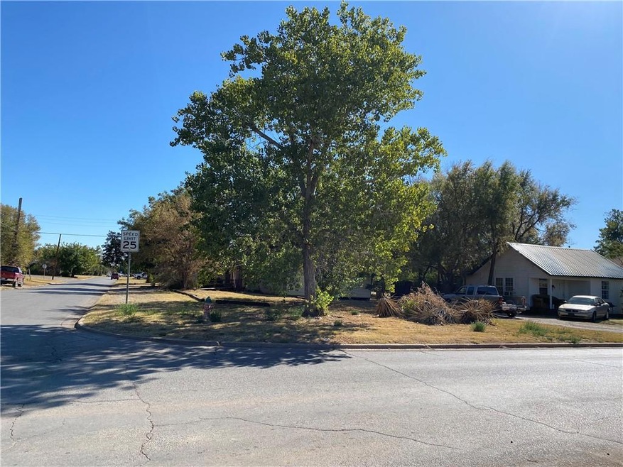 View from intersection, facing corner lot