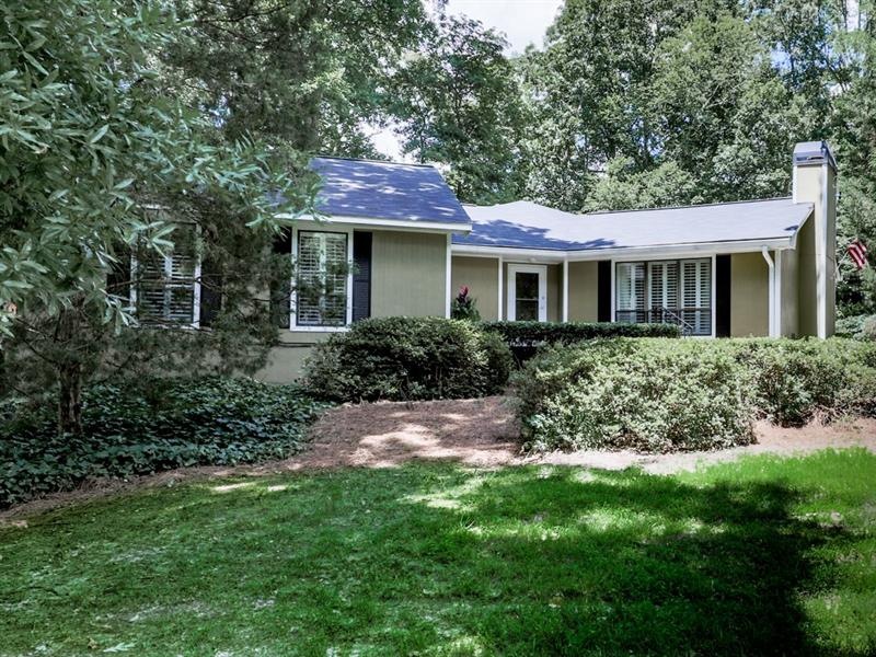 Beautiful and private home with lush yard.