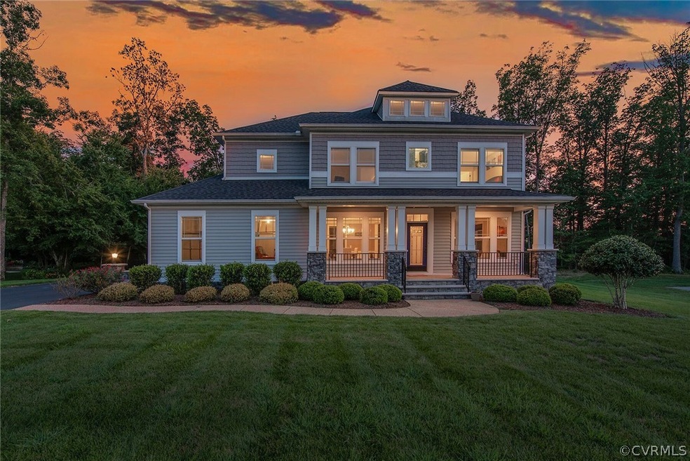 Front elevation @ dusk