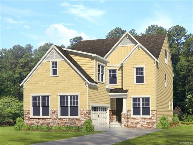 Rendering of the home being built on this home sit