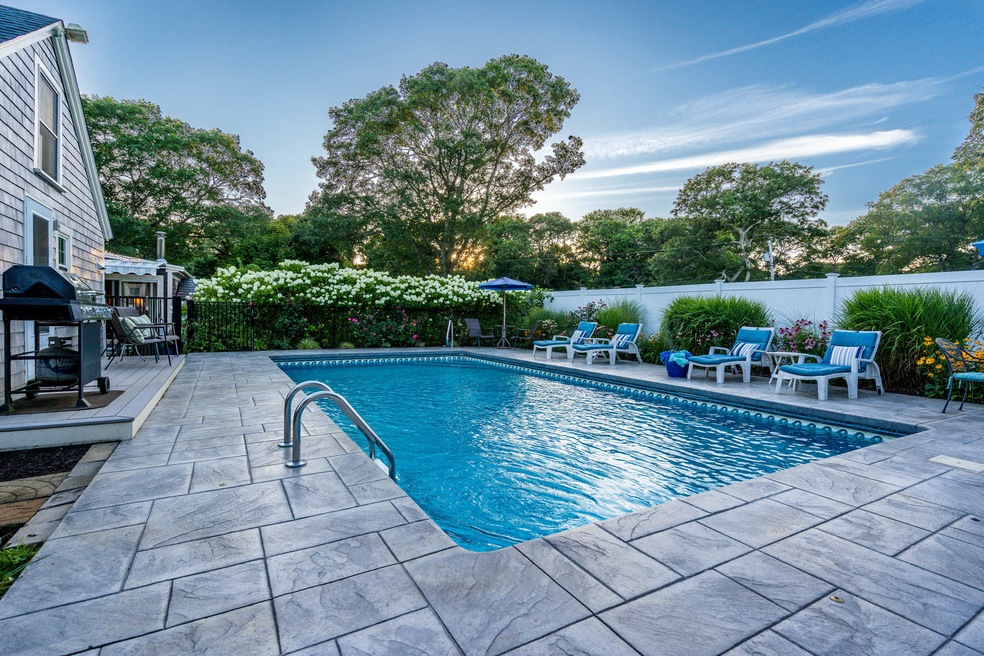 Backyard pool area
