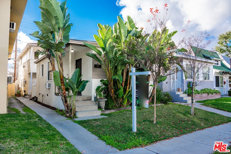 front view of the triplex from the street