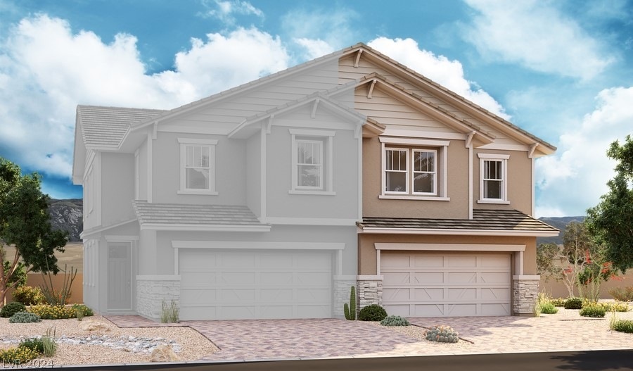 Sandalwood Plan - Elevation B ~ Rendering ~