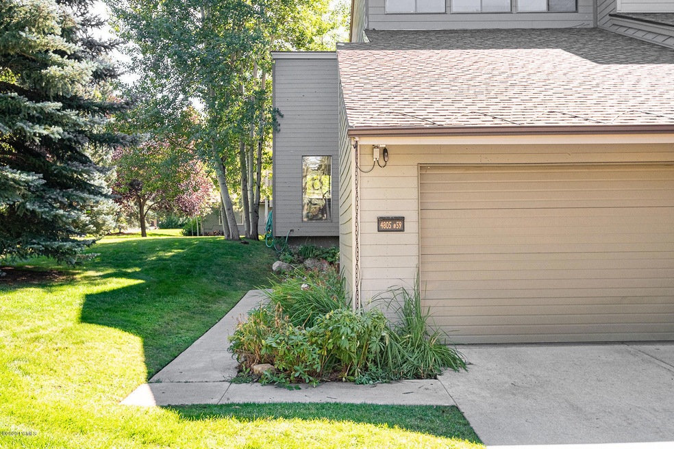 Garage and entry path