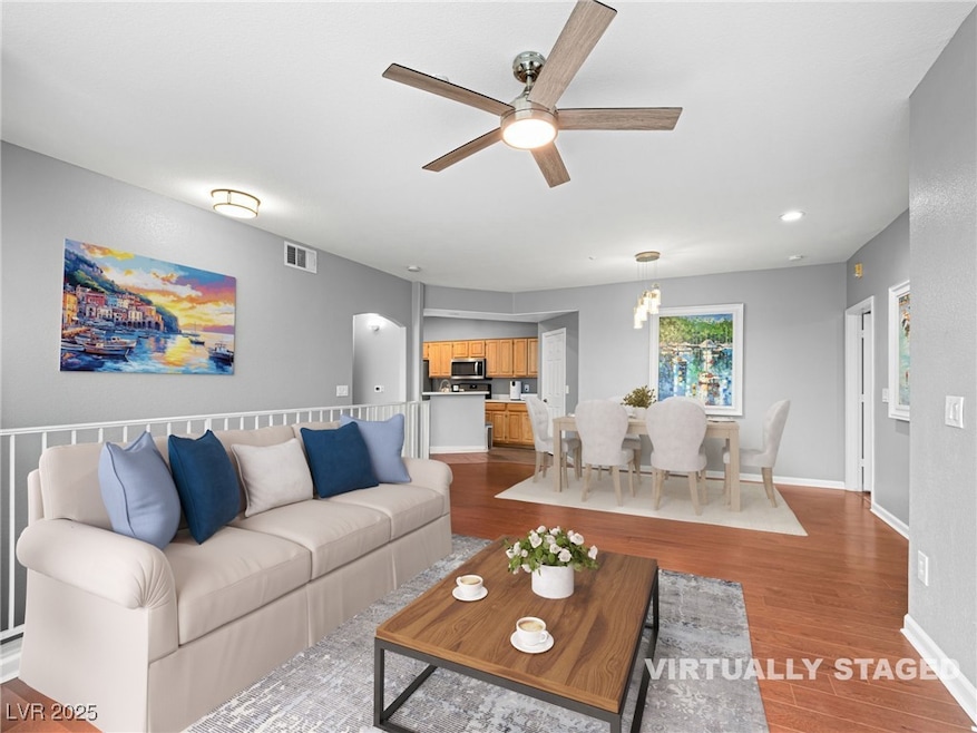 Open floor plan. Living area/dining upgraded light