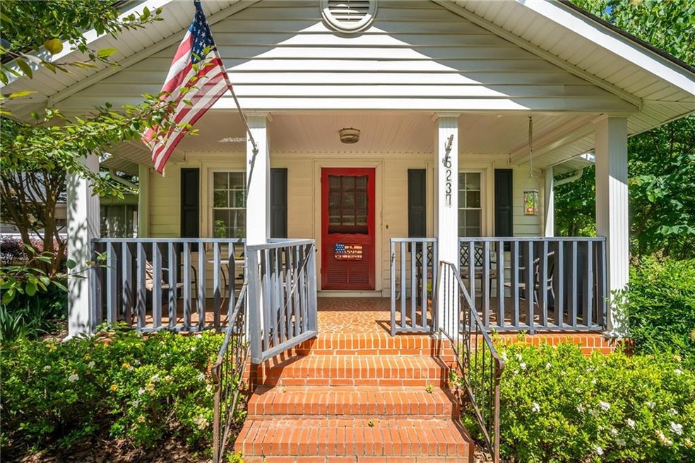 View of front of property with covered porch