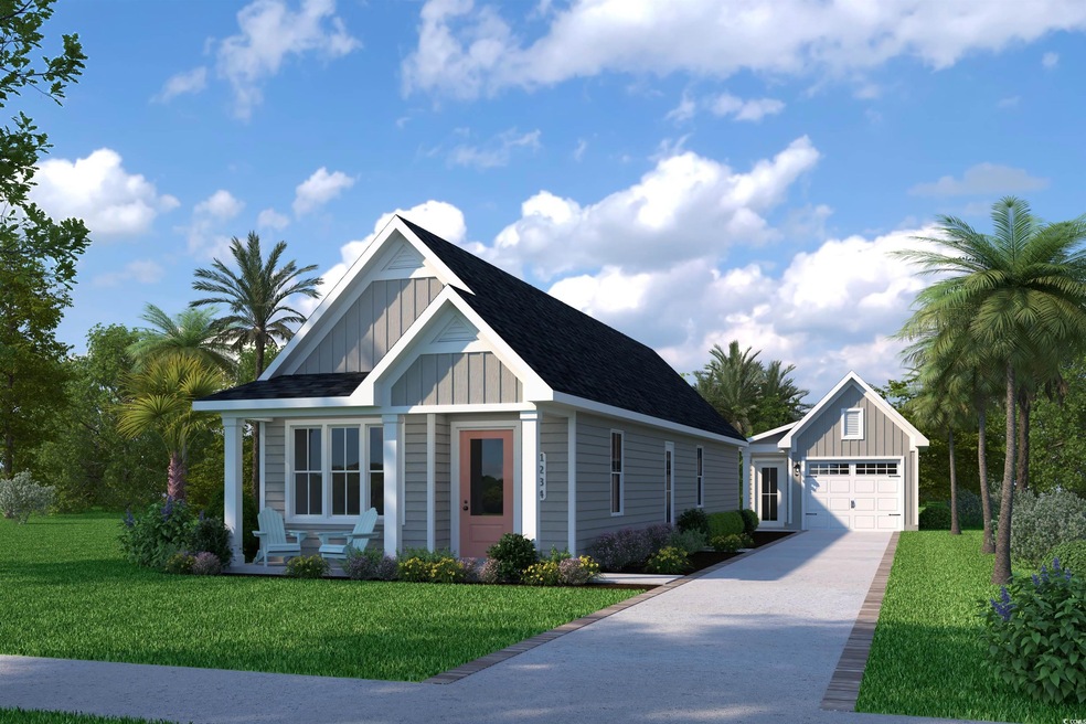 View of front facade with a garage, an outdoor str