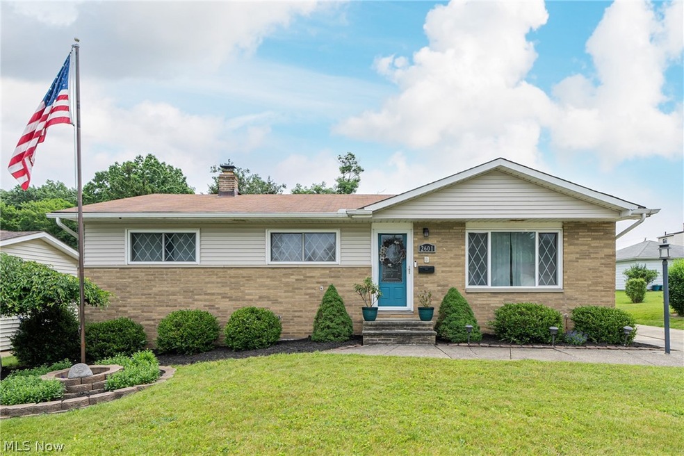 View of front of home with a front yard