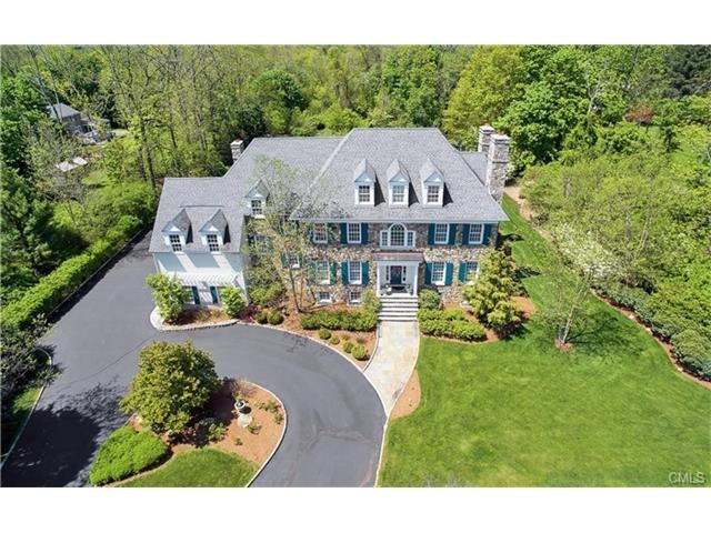 Gracious Stone Estate with custom landscape, pool,