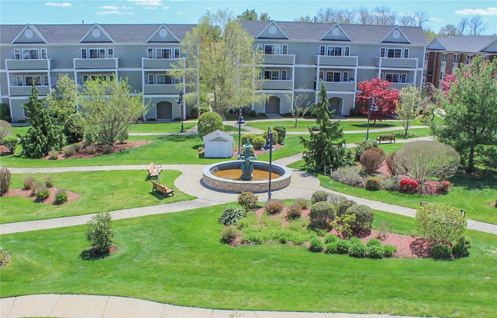 View from Balcony. Meticulously landscaped grounds
