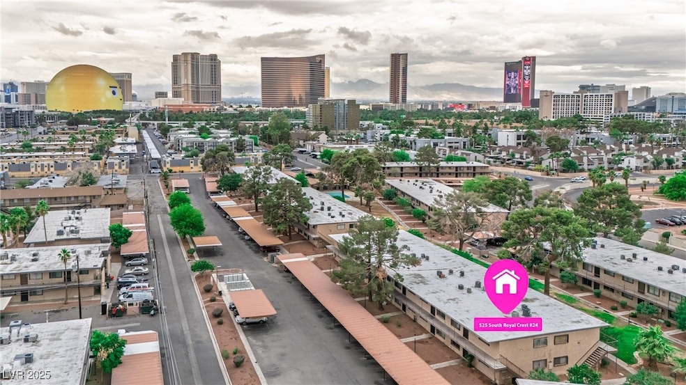 Bird's eye view featuring a city view