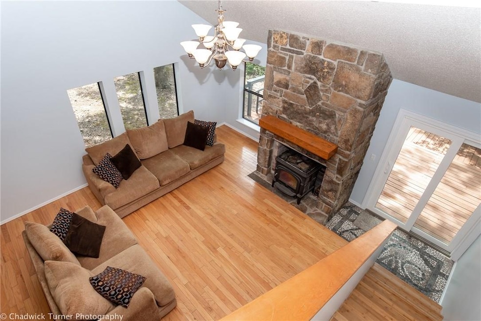 The sweeping views from the upstairs loft make the home open and airy!