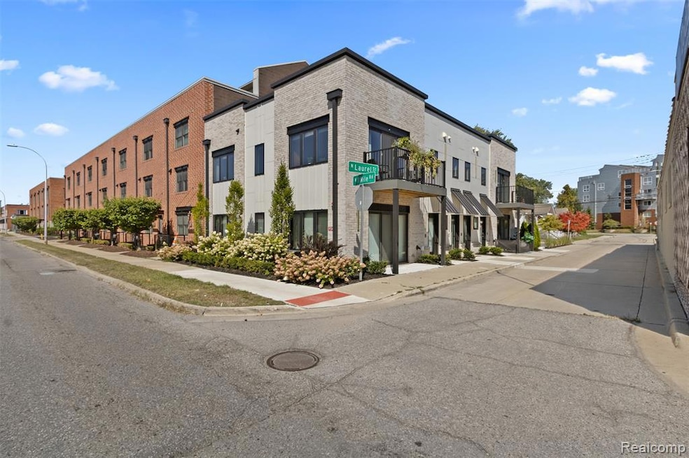View of building exterior featuring a residential view