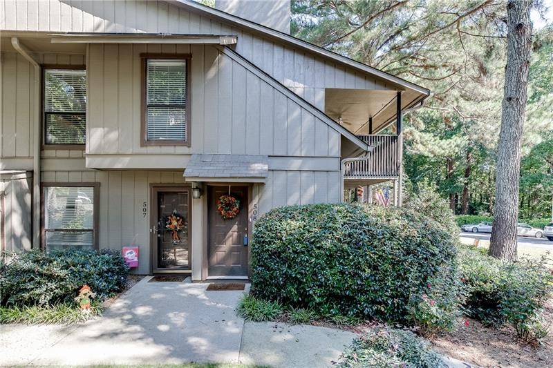 Welcoming and semi-private front door entry.
