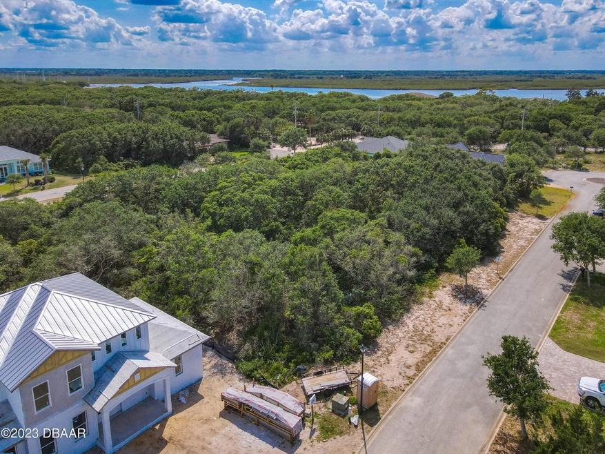 Aerial of lot in cut-de-sac