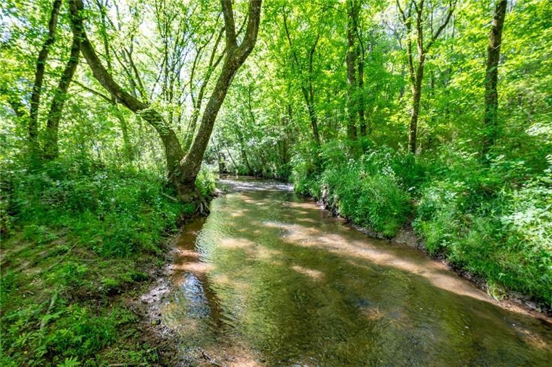 Robbins Creek runs entire length of property